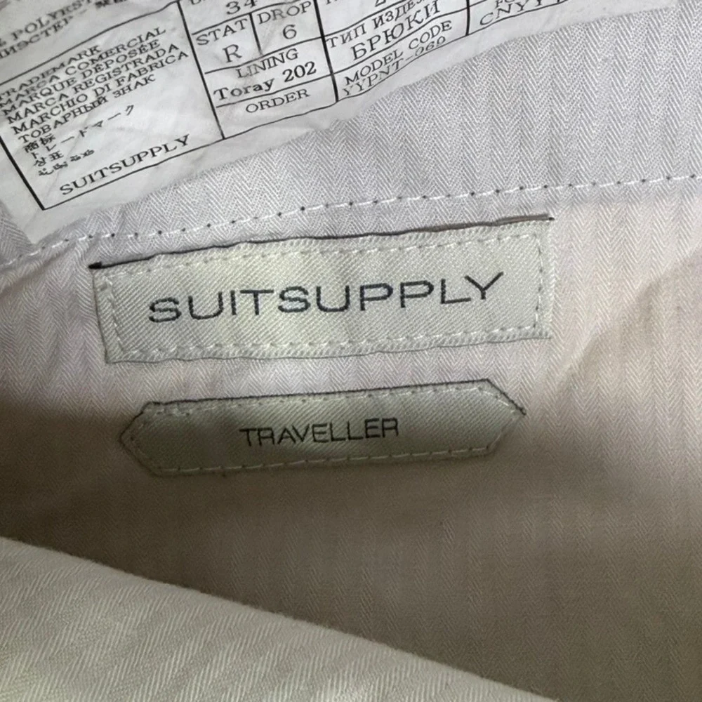 Suitsupply Traveller Navy Wool Dress Pant Men 34 Work Casual Brescia Int. B4760I